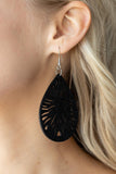 Sunny Incantations - Black Earrings - Paparazzi Accessories Earrings Bedazzle Me Pretty Mobile Fashion Boutique