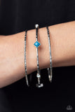 Sunset Fusion - Blue Bracelet - Paparazzi Accessories Bracelet Bedazzle Me Pretty Mobile Fashion Boutique