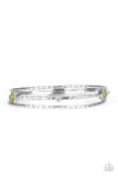 Sunset Fusion - Green Bracelet - Paparazzi Accessories Bracelet Bedazzle Me Pretty Mobile Fashion Boutique