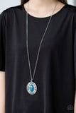 Sunset Sensation - Blue Necklace - Paparazzi Accessories Necklace Bedazzle Me Pretty Mobile Fashion Boutique