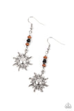 Sunshiny Days - Black Earrings - Paparazzi Accessories Earrings Bedazzle Me Pretty Mobile Fashion Boutique