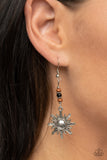 Sunshiny Days - Black Earrings - Paparazzi Accessories Earrings Bedazzle Me Pretty Mobile Fashion Boutique