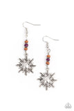 Sunshiny Days - Purple Earrings - Paparazzi Accessories Earrings Bedazzle Me Pretty Mobile Fashion Boutique
