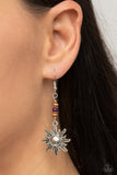 Sunshiny Days - Purple Earrings - Paparazzi Accessories Earrings Bedazzle Me Pretty Mobile Fashion Boutique