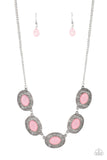 Sunshiny Shimmer - Pink Necklace - Paparazzi Accessories Necklace Bedazzle Me Pretty Mobile Fashion Boutique
