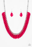 Super Bloom - Pink Necklace - Paparazzi Accessories Necklace Bedazzle Me Pretty Mobile Fashion Boutique