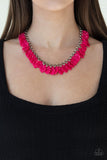 Super Bloom - Pink Necklace - Paparazzi Accessories Necklace Bedazzle Me Pretty Mobile Fashion Boutique