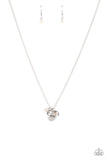 Super Mom - White Necklace - Paparazzi Accessories Necklace FS-Bedazzle Me Pretty Mobile Fashion Boutique