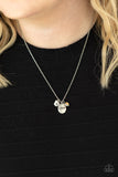 Super Mom - White Necklace - Paparazzi Accessories Necklace FS-Bedazzle Me Pretty Mobile Fashion Boutique