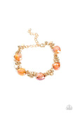 Super Nova Nouveau - Gold Bracelet - Paparazzi Accessories Bracelet Bedazzle Me Pretty Mobile Fashion Boutique