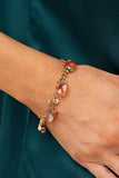 Super Nova Nouveau - Gold Bracelet - Paparazzi Accessories Bracelet Bedazzle Me Pretty Mobile Fashion Boutique