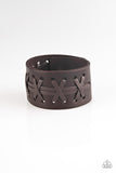 Super Sporty - Brown Bracelet - Paparazzi Accessories Bracelet Bedazzle Me Pretty Mobile Fashion Boutique