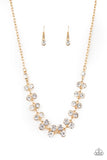 Super Starstruck - Gold Necklace - Paparazzi Accessories Necklace Bedazzle Me Pretty Mobile Fashion Boutique