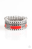 Super Summer - Red Ring - Paparazzi Accessories Ring Bedazzle Me Pretty Mobile Fashion Boutique