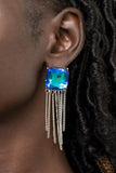 Supernova Novelty - Blue Post Earrings - Paparazzi Accessories Post Earrings FS-Bedazzle Me Pretty Mobile Fashion Boutique