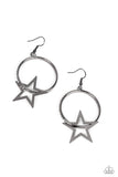Superstar Showcase - Black Earrings - Paparazzi Accessories Earrings Bedazzle Me Pretty Mobile Fashion Boutique