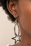 Superstar Showcase - Silver Earrings - Paparazzi Accessories Earrings Bedazzle Me Pretty Mobile Fashion Boutique