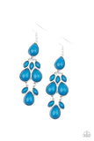 Superstar Social - Blue Earrings - Paparazzi Accessories Earrings Bedazzle Me Pretty Mobile Fashion Boutique