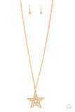 Superstar Stylist - Gold Necklace - Paparazzi Accessories Necklace Bedazzle Me Pretty Mobile Fashion Boutique