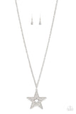 Superstar Stylist - White Necklace - Paparazzi Accessories Necklace Bedazzle Me Pretty Mobile Fashion Boutique