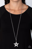 Superstar Stylist - White Necklace - Paparazzi Accessories Necklace Bedazzle Me Pretty Mobile Fashion Boutique