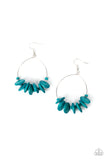 Surf Camp - Blue Earrings - Paparazzi Accessories Earrings Bedazzle Me Pretty Mobile Fashion Boutique