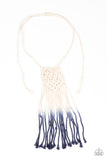 Surfin The Net - Blue Necklace - Paparazzi Accessories Necklace Bedazzle Me Pretty Mobile Fashion Boutique