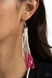 Surfin The Net - Pink Necklace - Paparazzi Accessories Necklace Bedazzle Me Pretty Mobile Fashion Boutique