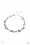 Surreal Shimmer - Silver Necklace - Paparazzi Accessories Necklace Bedazzle Me Pretty Mobile Fashion Boutique