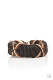 Survival of the Fittest - Black Bracelet - Paparazzi Accessories Bracelet Bedazzle Me Pretty Mobile Fashion Boutique