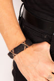Survival of the Fittest - Black Bracelet - Paparazzi Accessories Bracelet Bedazzle Me Pretty Mobile Fashion Boutique