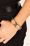Survival of the Fittest - Brown Bracelet - Paparazzi Accessories Bracelet Bedazzle Me Pretty Mobile Fashion Boutique