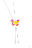 Suspended Shades - Yellow Necklace - Paparazzi Accessories Necklace Bedazzle Me Pretty Mobile Fashion Boutique