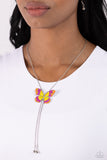 Suspended Shades - Yellow Necklace - Paparazzi Accessories Necklace Bedazzle Me Pretty Mobile Fashion Boutique