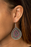 Sweet As Spring - Pink Earrings - Paparazzi Accessories Earrings Bedazzle Me Pretty Mobile Fashion Boutique