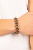 Sweet Oblivion - Brown Bracelet - Paparazzi Accessories Bracelet Bedazzle Me Pretty Mobile Fashion Boutique