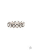 Sweet Oblivion - White Bracelet - Paparazzi Accessories Bracelet Bedazzle Me Pretty Mobile Fashion Boutique