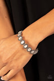 Sweet Oblivion - White Bracelet - Paparazzi Accessories Bracelet Bedazzle Me Pretty Mobile Fashion Boutique