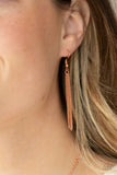 Sweet Sentiments - Copper Necklace - Paparazzi Accessories Necklace Bedazzle Me Pretty Mobile Fashion Boutique
