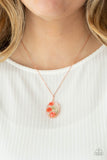 Sweet Sentiments - Copper Necklace - Paparazzi Accessories Necklace Bedazzle Me Pretty Mobile Fashion Boutique