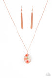 Sweet Sentiments - Copper Necklace - Paparazzi Accessories Necklace Bedazzle Me Pretty Mobile Fashion Boutique