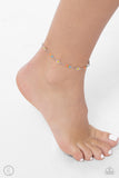 Sweetest Daydream - Orange Anklet - Paparazzi Accessories Anklet Bedazzle Me Pretty Mobile Fashion Boutique