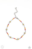 Sweetest Daydream - Pink Anklet - Paparazzi Accessories Anklet Bedazzle Me Pretty Mobile Fashion Boutique