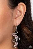 Sweetheart Serenade - Pink Earrings - Paparazzi Accessories Earrings Bedazzle Me Pretty Mobile Fashion Boutique