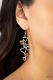 Sweetheart Serenade - Red Earrings - Paparazzi Accessories Earrings Bedazzle Me Pretty Mobile Fashion Boutique