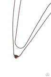 Sweetheart Series - Copper Necklace - Paparazzi Accessories Necklace Bedazzle Me Pretty Mobile Fashion Boutique