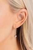 Sweetheart Series - Silver Necklace - Paparazzi Accessories Necklace Bedazzle Me Pretty Mobile Fashion Boutique