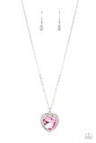 Sweethearts Stroll - Pink Necklace - Paparazzi Accessories Necklace Bedazzle Me Pretty Mobile Fashion Boutique