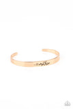 Sweetly Named - Gold Bracelet - Paparazzi Accessories Bracelet FS-Bedazzle Me Pretty Mobile Fashion Boutique