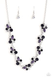 Swimming in Sparkles - Purple Necklace - Paparazzi Accessories Necklace Bedazzle Me Pretty Mobile Fashion Boutique